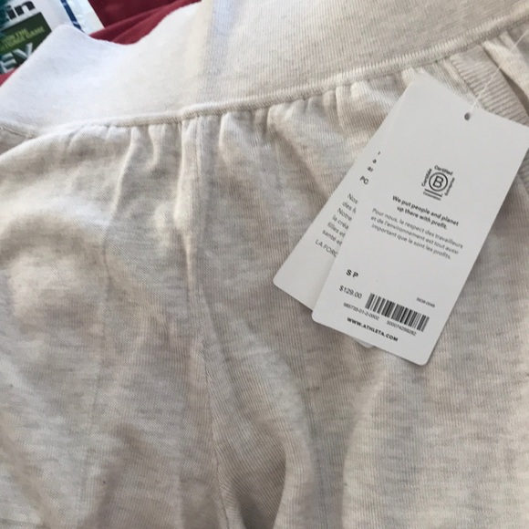NWT Athleta daydreams sweater sleep jogger SP in a greige color - Picture 2 of 5